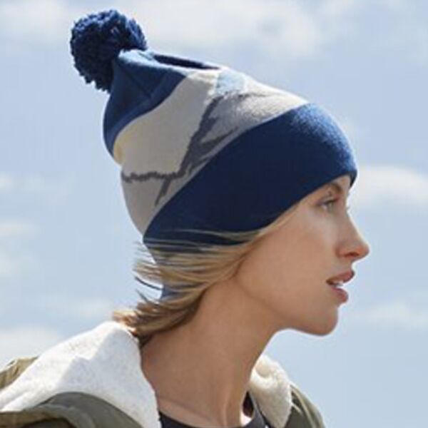 Beechfield Mountain Peaks Pom Pom Beanie Thumbnail