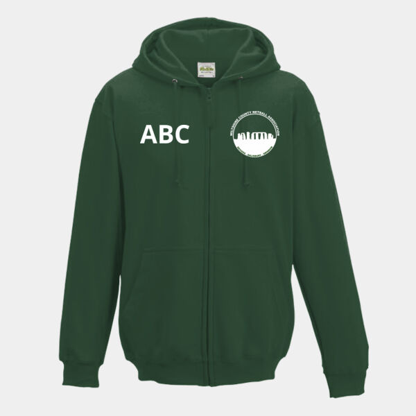 Wiltshire Netball Kids Zip Hoodie Thumbnail